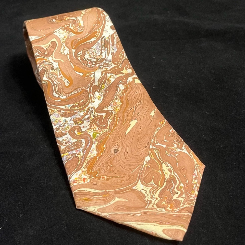 Harmonie Men's Marbleized Silk Tie